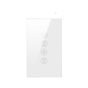 shutter switch double flat (black & white) (wifi)