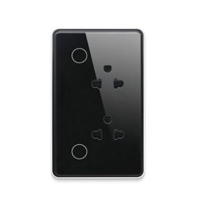 [smart socket double (black & white) (wifi)] smart socket double (black & white) (wifi)