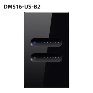 switch dimmer 2 channel black